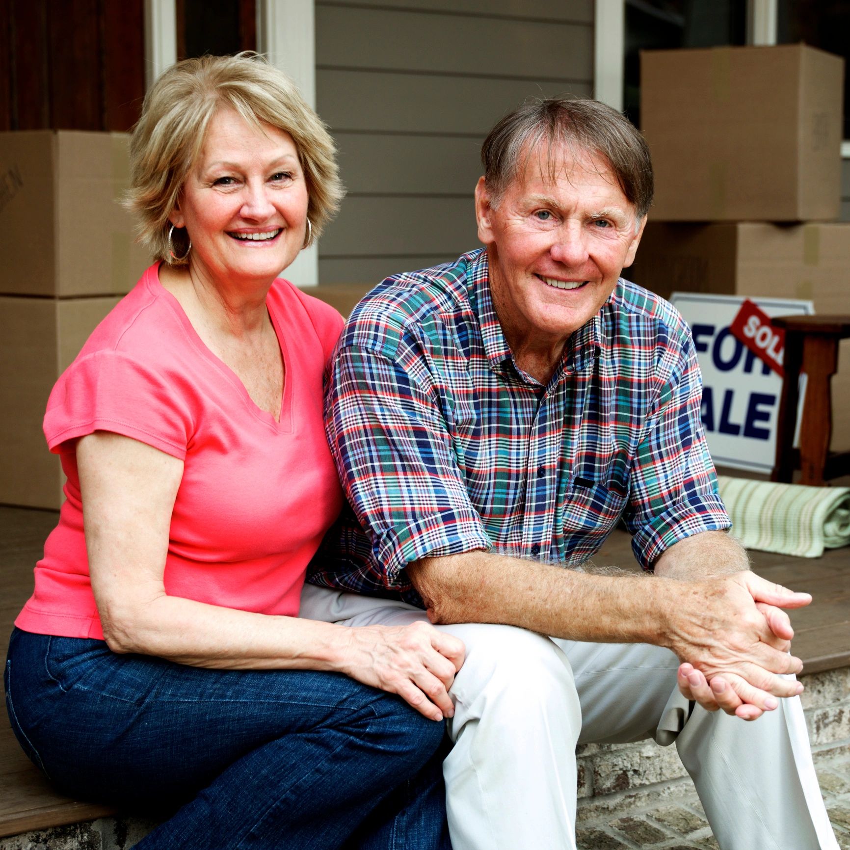 Smiling homeowner portrait